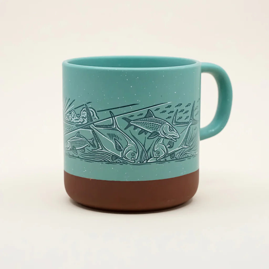 Rep Your Water - Enamel Camp Mug - Rainbow Trout Skin