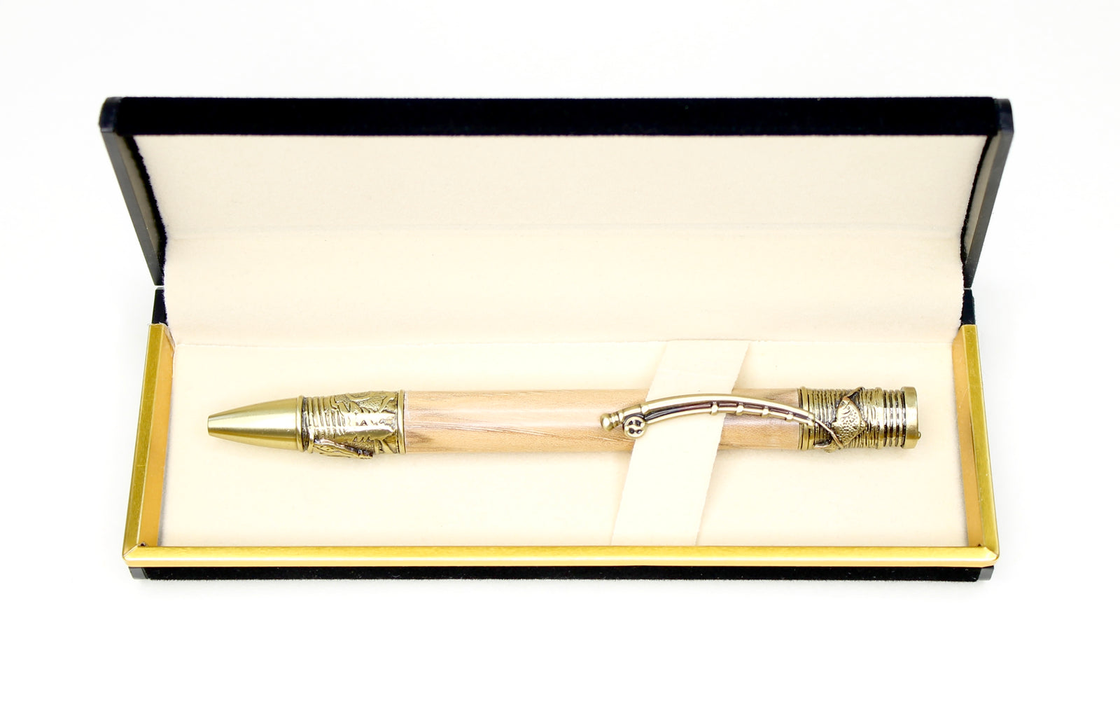 AFS Custom Fish Engraved Wood Pen