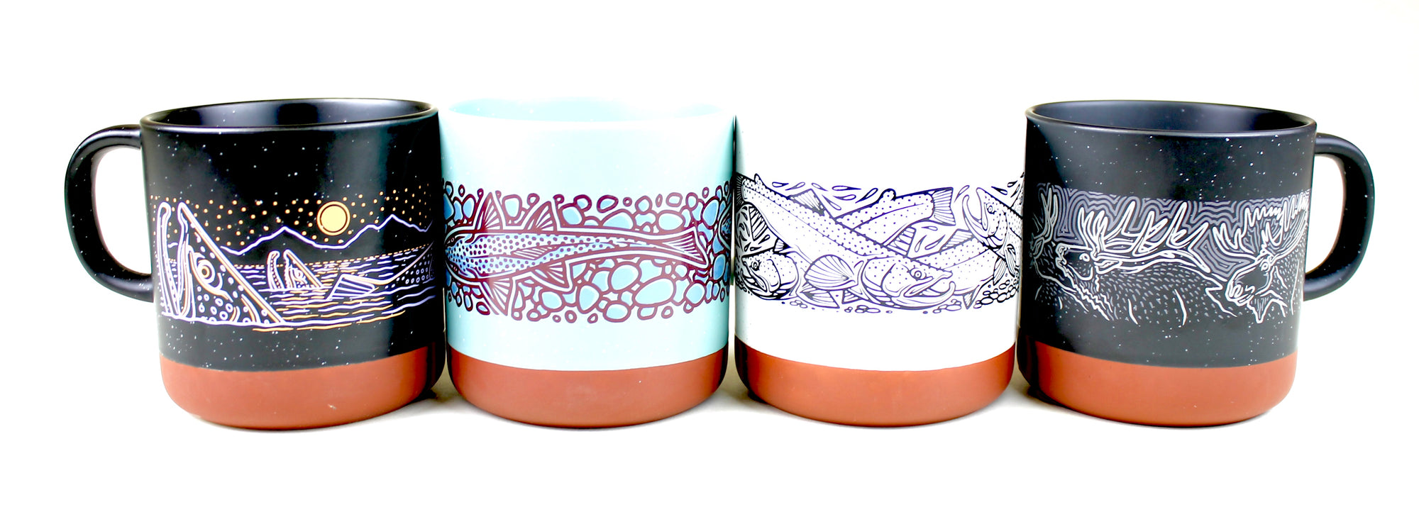 Rep Your Water - Enamel Camp Mug - Rainbow Trout Skin