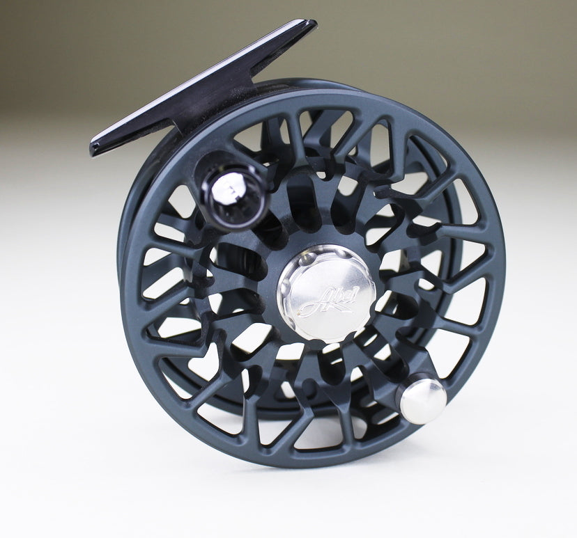 abel sds 7 8 fly reel Reels 7/8 Ported- Redfish w/ Redfish Drag Knob & Ebony Handle 239 Flies Abel SDS Black Blue Fade
