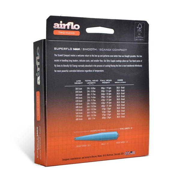 New* Airflo Superflo Max Scandi Compact - Float - Ashland Fly Shop