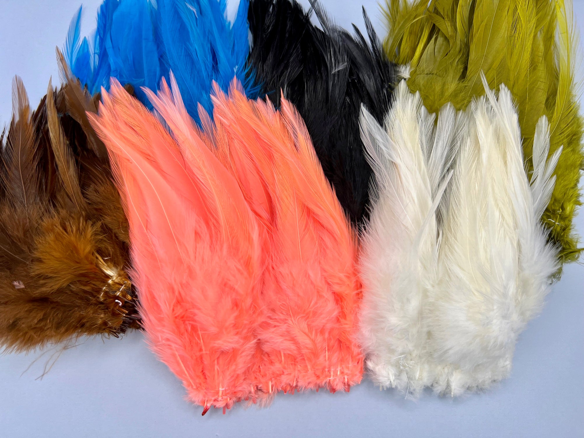 Strung Chinese Saddle Hackle 5-7
