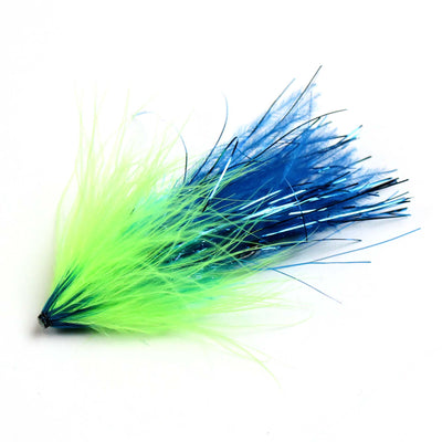 Hartwick's Flashtail Tube | Chartreuse and Blue