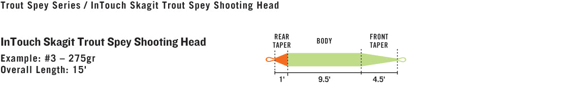 RIO InTouch Skagit Trout Spey Shooting Head