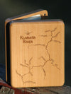 Engraved River Map Fly Boxes - McCloud