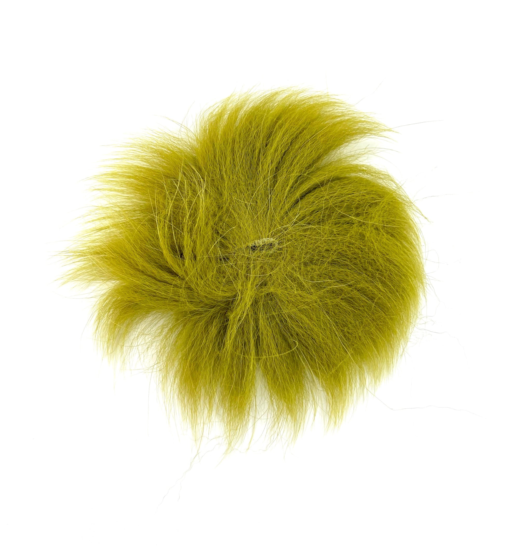 Olive Green and Yellow large Pom Poms