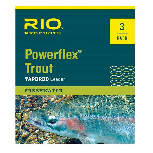 Rio Powerflex Trout Knotless Leader 3 pack